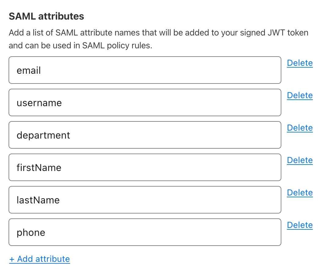 Configure Cloudflare to receive SAML attributes